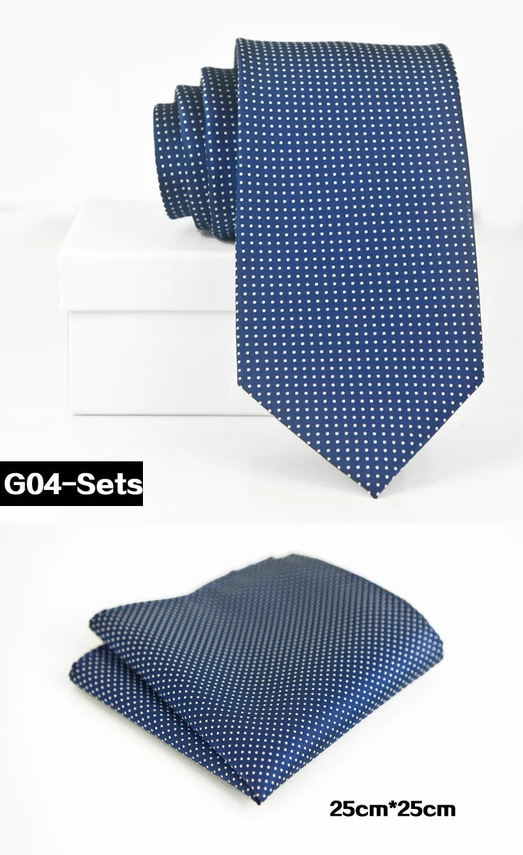 Men's 100% Silk Jacquard Necktie – Paisley, Abstract & Geometric Patterns