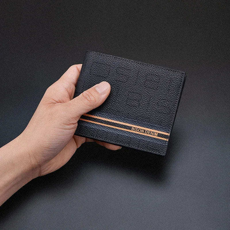 BISON DENIM Short Bifold Wallet