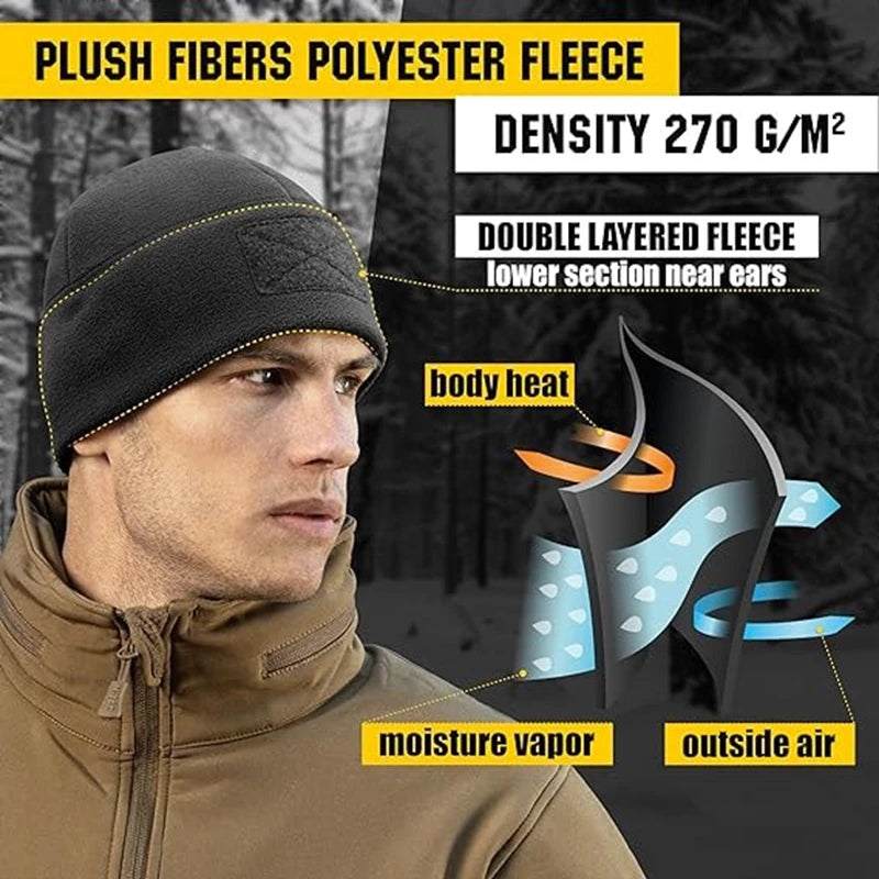 Men's Knit Beanie – Windproof Stretch Fit