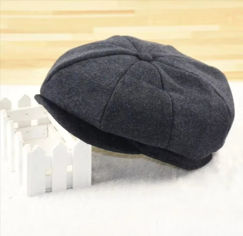 Men's Herringbone Newsboy Cap – Large Fit