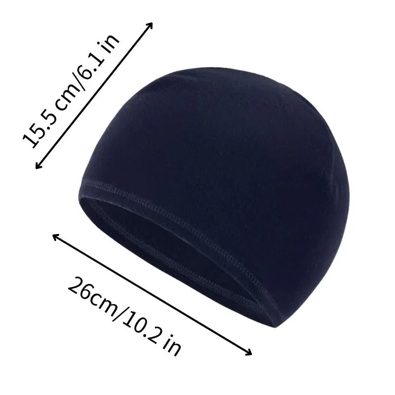 Men's Fleece Beanie – Windproof Winter Hat