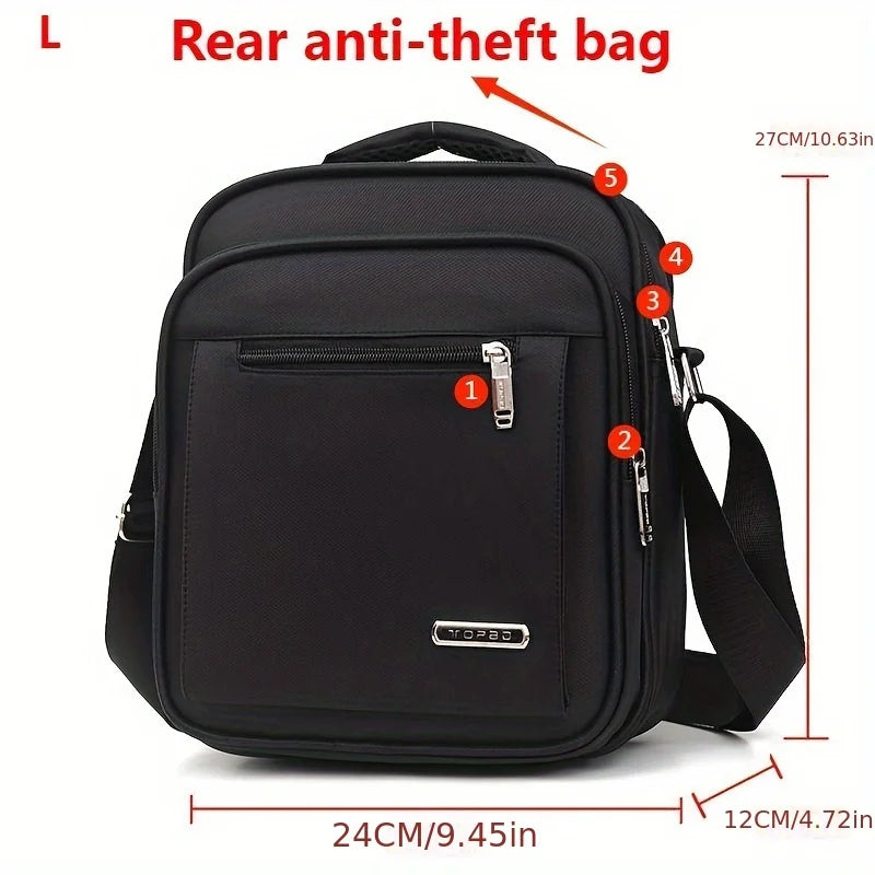 Men's Large Capacity Messenger Bag – Business & Casual Shoulder Bag