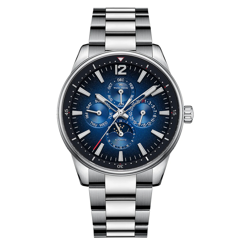 Welly Merck WM160M Automatic Dress Watch – California Dial, Sapphire Crystal, Stainless Steel