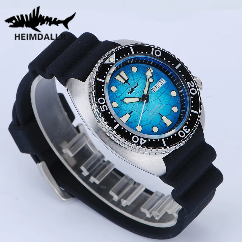 HEIMDALLR Turtle King Automatic Dive Watch – NH36, Sapphire Crystal, 200m Water Resistant