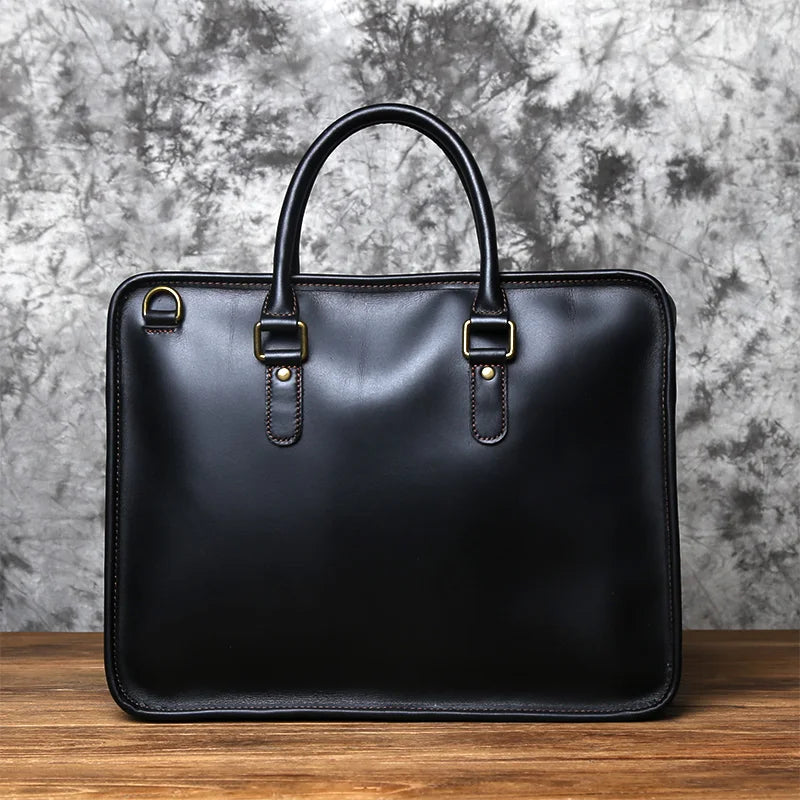Men's Leather Briefcase – Crazy Horse Cowhide