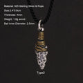 S925 Sterling Silver Viking Spearhead Pendant — Handcrafted Charm