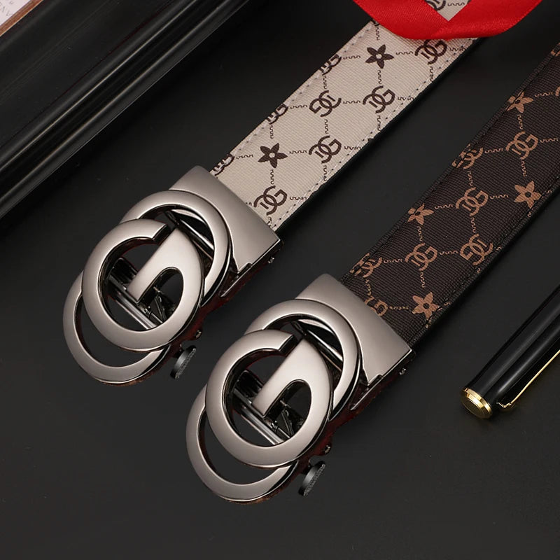 Men's Automatic Ratchet Belt – Zinc Alloy Buckle, 4 Colours