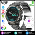 LIGE Smart Watch – 1.43" AMOLED, 1100mAh Battery, GPS, Compass, 3ATM