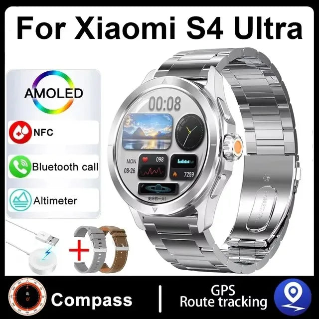 Hiwego S4 Ultra Smartwatch | 1.53" AMOLED, NFC, GPS, Compass & IP68
