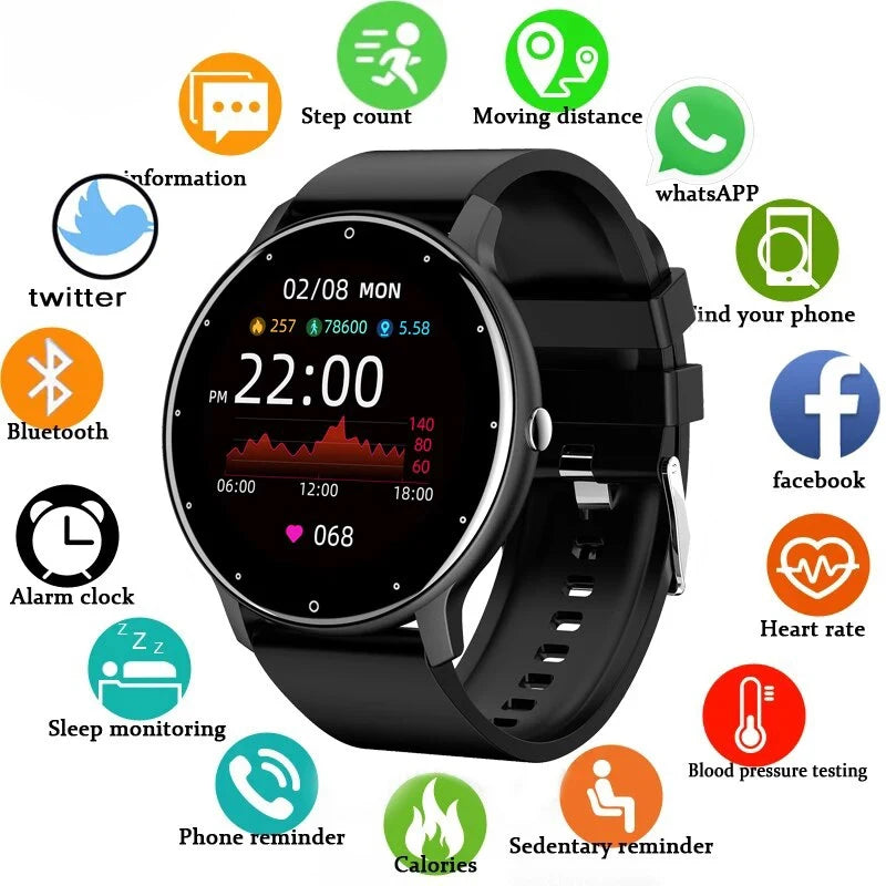 LIGE 0223 Round Smartwatch | Bluetooth Calling, Heart Rate & Fitness Tracker