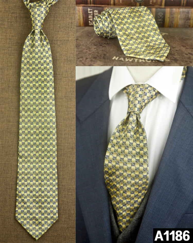 100% Silk Men's Printed Necktie – Vintage & Novelty Collection