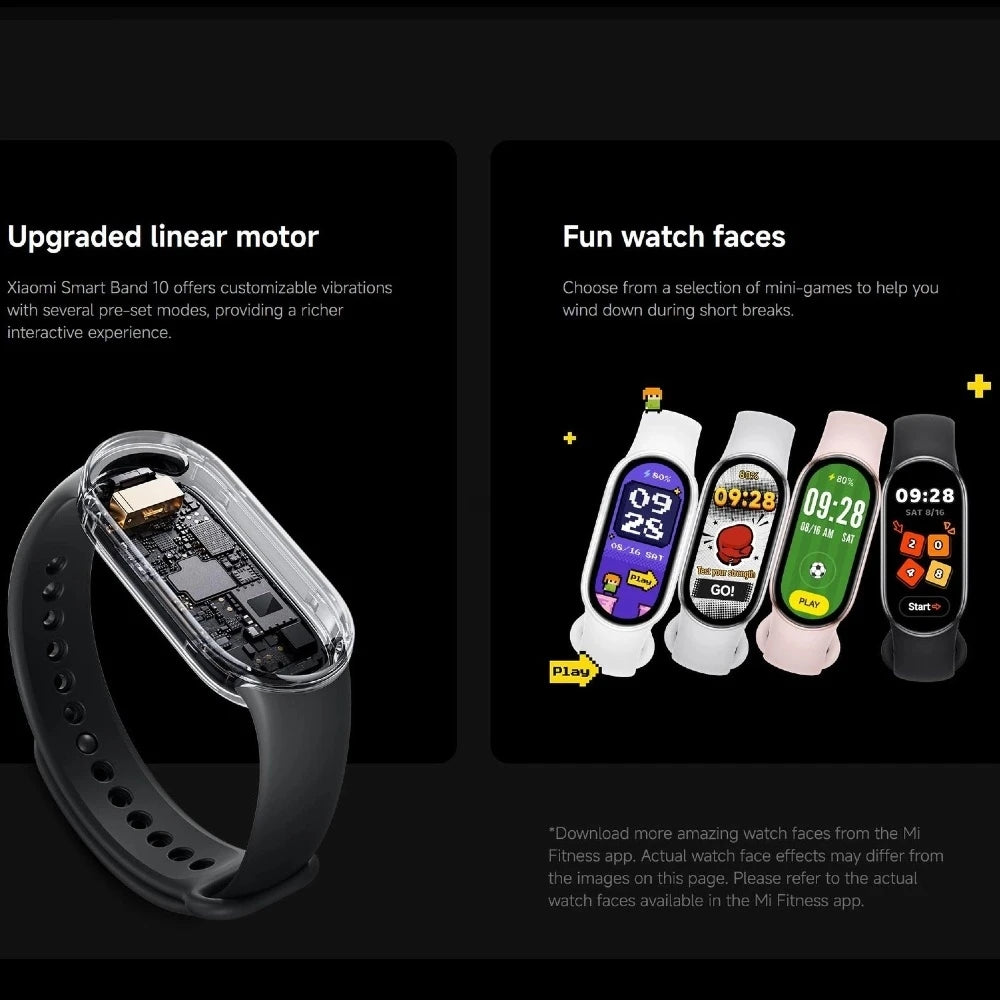 Xiaomi Smart Band 10 — 1.72" AMOLED, 150+ Sports Modes, 5ATM, Global Version