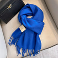 Unisex Wool Narrow Scarf