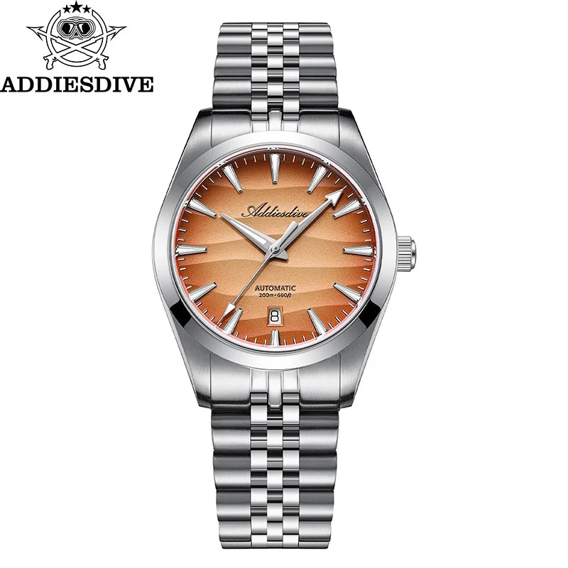 ADDIESDIVE Automatic Dive Watch — 39mm Sapphire Glass, 200m Water Resistant