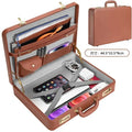 Large Format PU Leather Attaché Case | Multifunctional Document & Laptop Organiser
