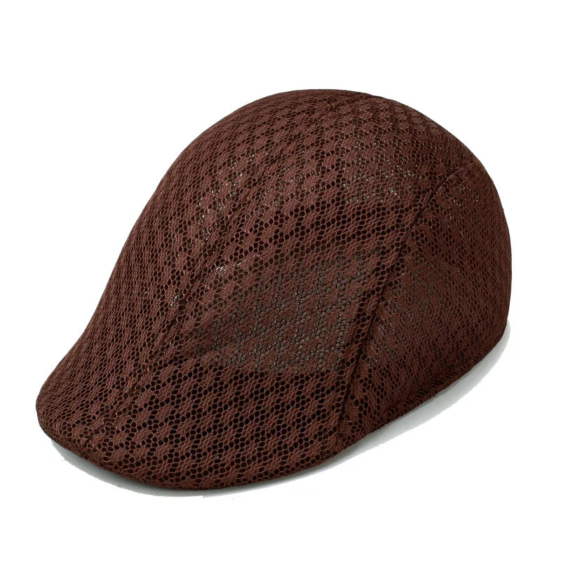 Men's Breathable Flat Cap – Lightweight Beret Style