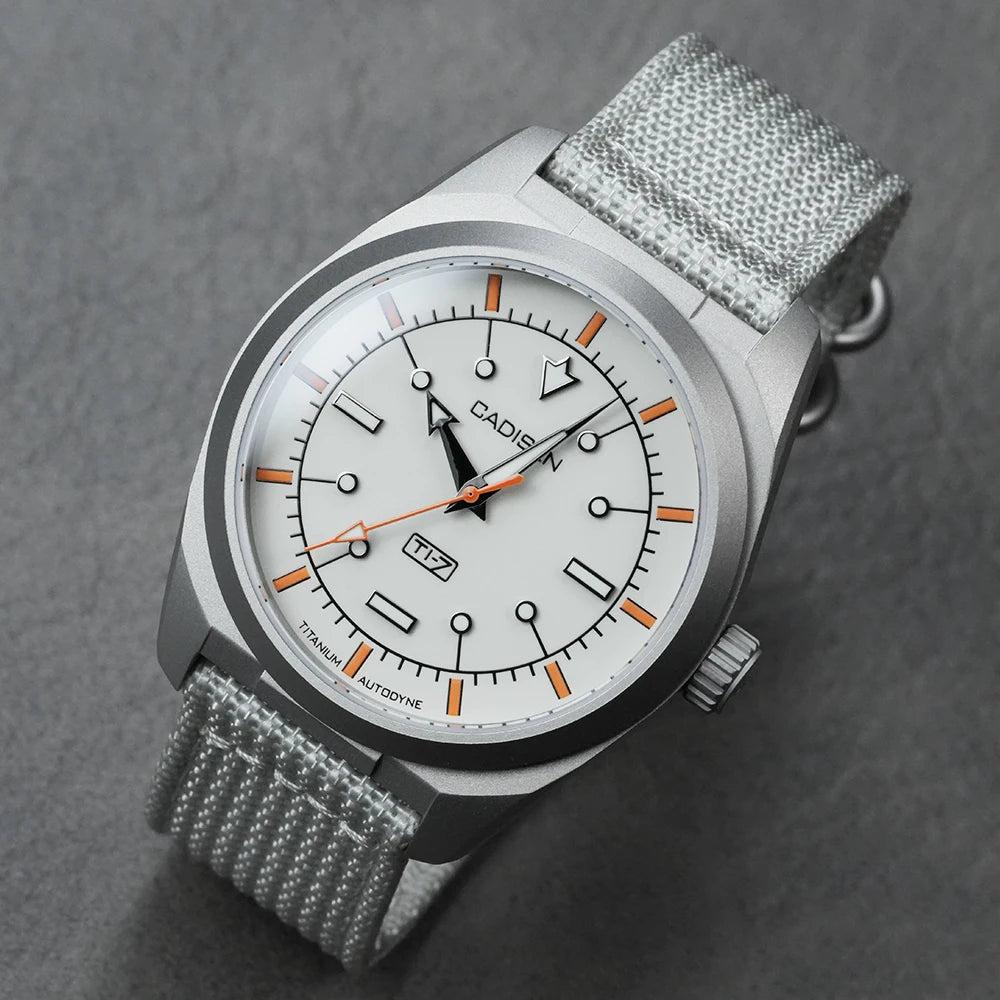 Cadisen C8246 Automatic Watch – Miyota 8215, Sapphire Crystal, NATO Strap, 100m Water Resistant