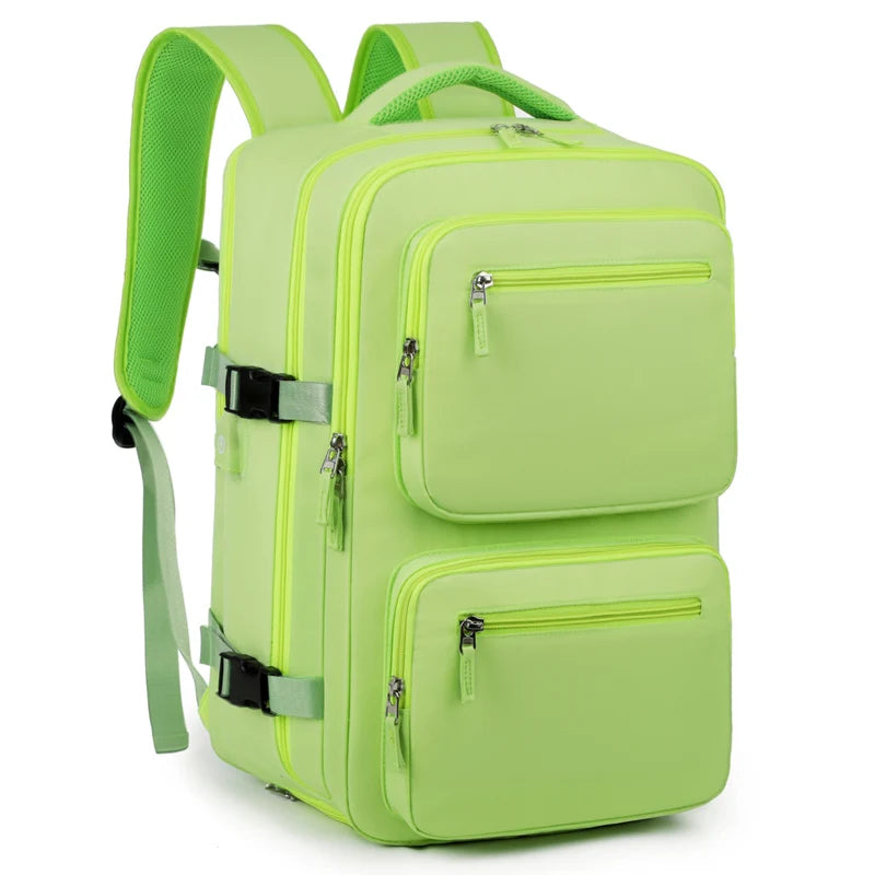 Large Travel Backpack – Waterproof Oxford, USB Charging & Anti-Theft, 15" Laptop, Unisex