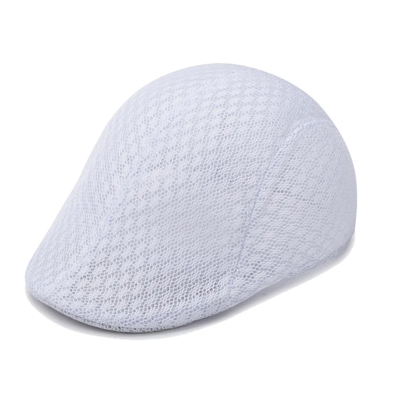 Men's Breathable Flat Cap – Lightweight Beret Style