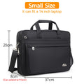 Men's Canvas Briefcase | Large Capacity Laptop Bag in 14", 15.6" & 17"