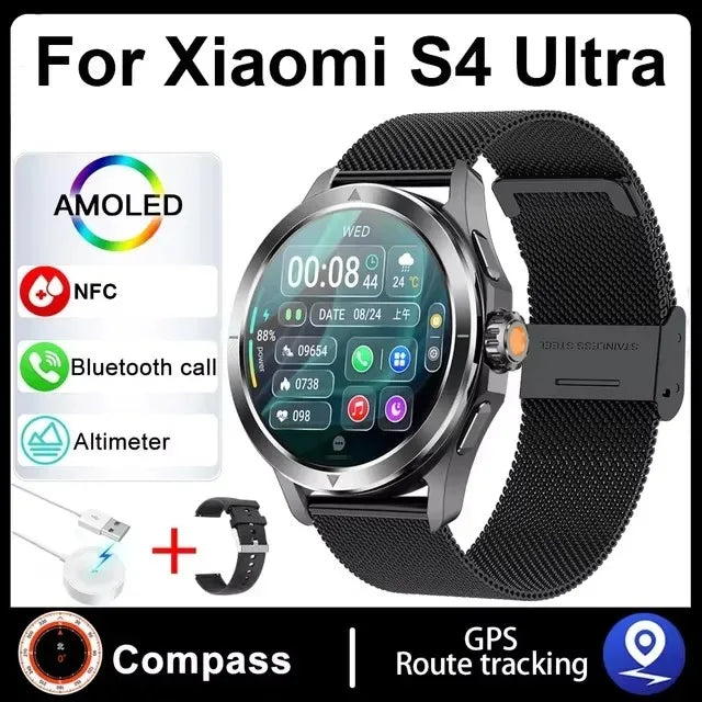 Hiwego S4 Ultra Smartwatch | 1.53" AMOLED, NFC, GPS, Compass & IP68