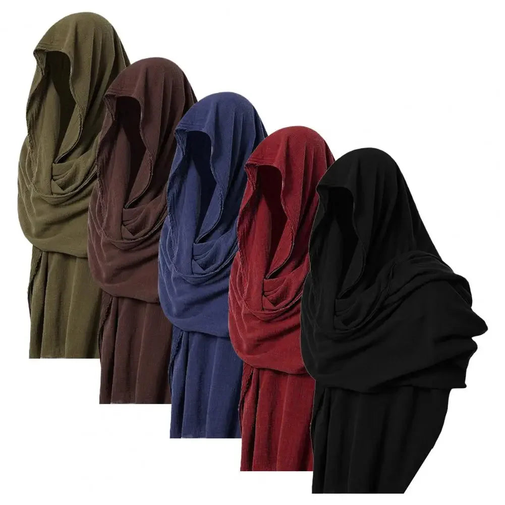 Men's Vintage Hood Cloak Scarf | Oversized Wrap & Cape
