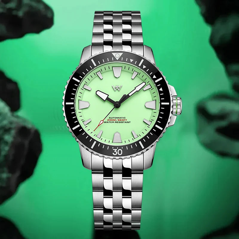 Welly Merck WM211 Automatic Dive Watch – Seiko NH35, AR Sapphire Crystal, 200m Water Resistant