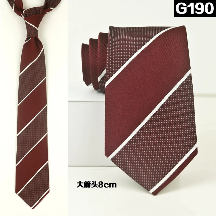 100% Silk Men's Necktie – Multi-Pattern Collection