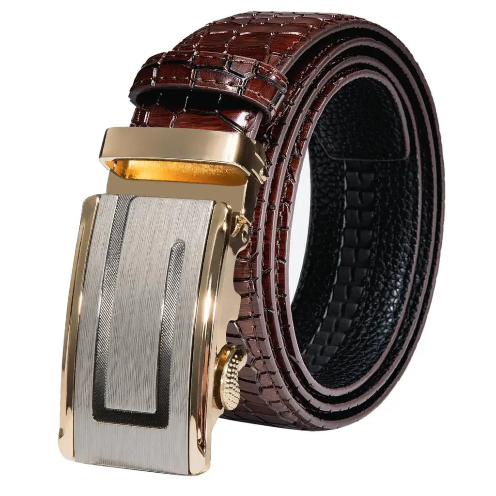 Men's Genuine Leather Ratchet Belt – Multi-Colour Collection