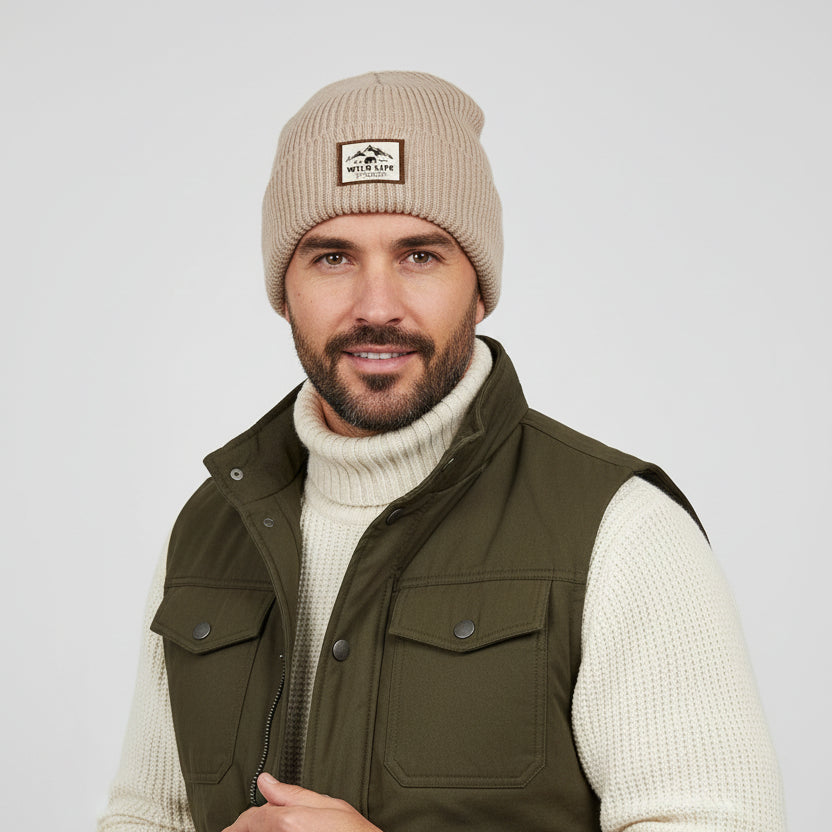 Men's Soft Knit Beanie – Windproof Skull Cap