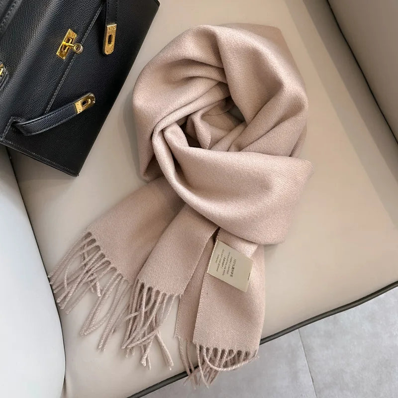 Men's Wool Scarf – Solid Colour, 28 Options