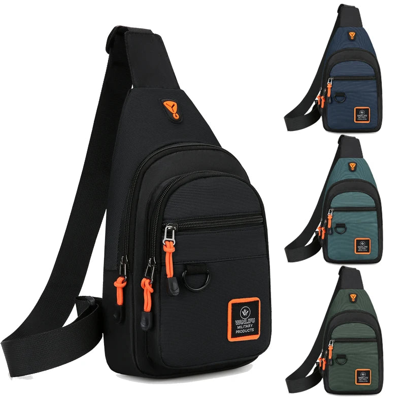 Men's Waterproof Oxford Crossbody Bag – Outdoor Hiking & Cycling Shoulder Bag