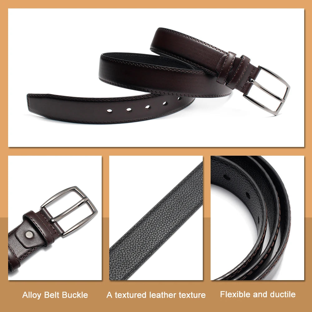 LAMBRUSSO Men's Ratchet Belt – Casual Alloy Buckle