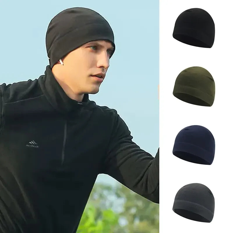 Polar Fleece Skull Cap – Windproof Winter Beanie for Skiing & Cycling | Unisex