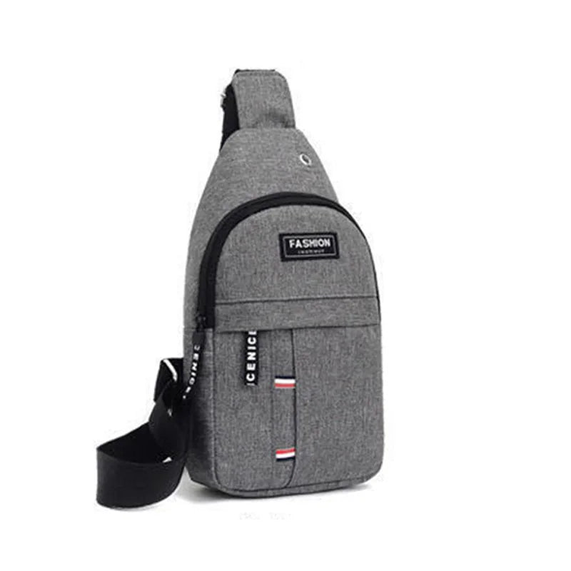 Men's Oxford Chest & Crossbody Bag – Casual Waterproof Shoulder Bag