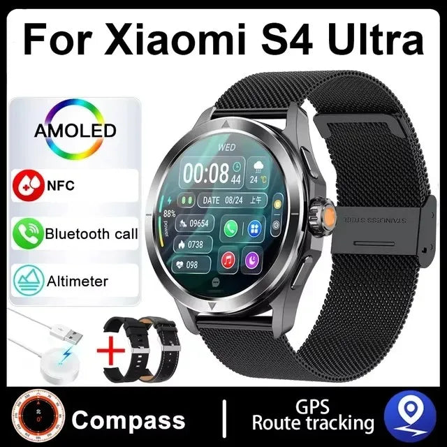 Hiwego S4 Ultra Smartwatch | 1.53" AMOLED, NFC, GPS, Compass & IP68