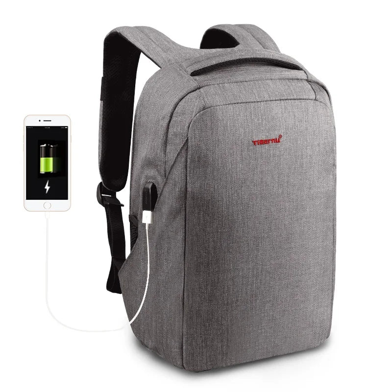 Tigernu Anti-Theft Backpack – 15.6" Laptop, USB Charging Port, Waterproof Oxford