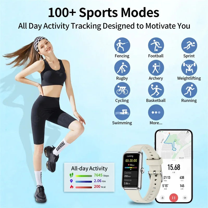 LIGE T11 Fitness Tracker Smartwatch | IP68, Bluetooth Calling, Heart Rate & Sleep Monitor