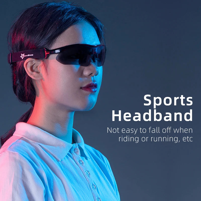 ROCKBROS Photochromic Polarized Cycling Sunglasses MTB PC Outdoor Sports Goggles 3/5 Lens Bicycle Riding Accessories