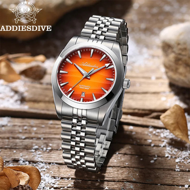 ADDIESDIVE Automatic Dive Watch — 39mm Sapphire Glass, 200m Water Resistant