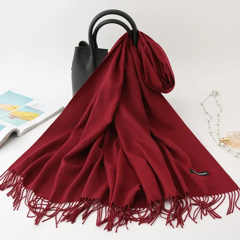 Men's Cashmere Blend Solid Scarf