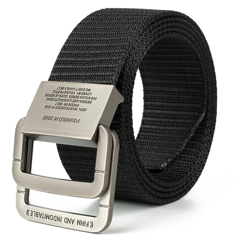 Men's Canvas Webbing Belt – Automatic Buckle, Casual & Sport