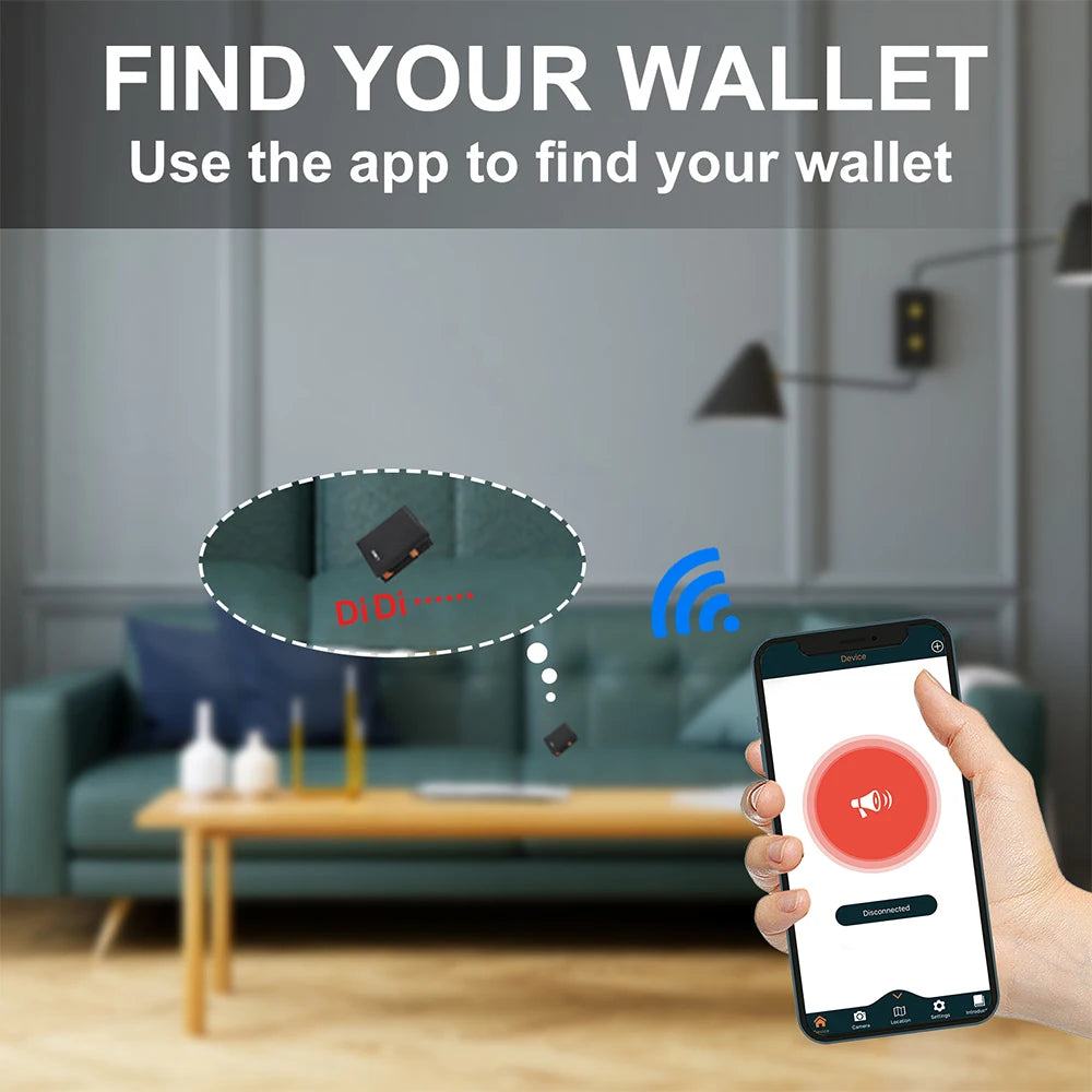 Smart Tracker Genuine Leather Men's Wallet