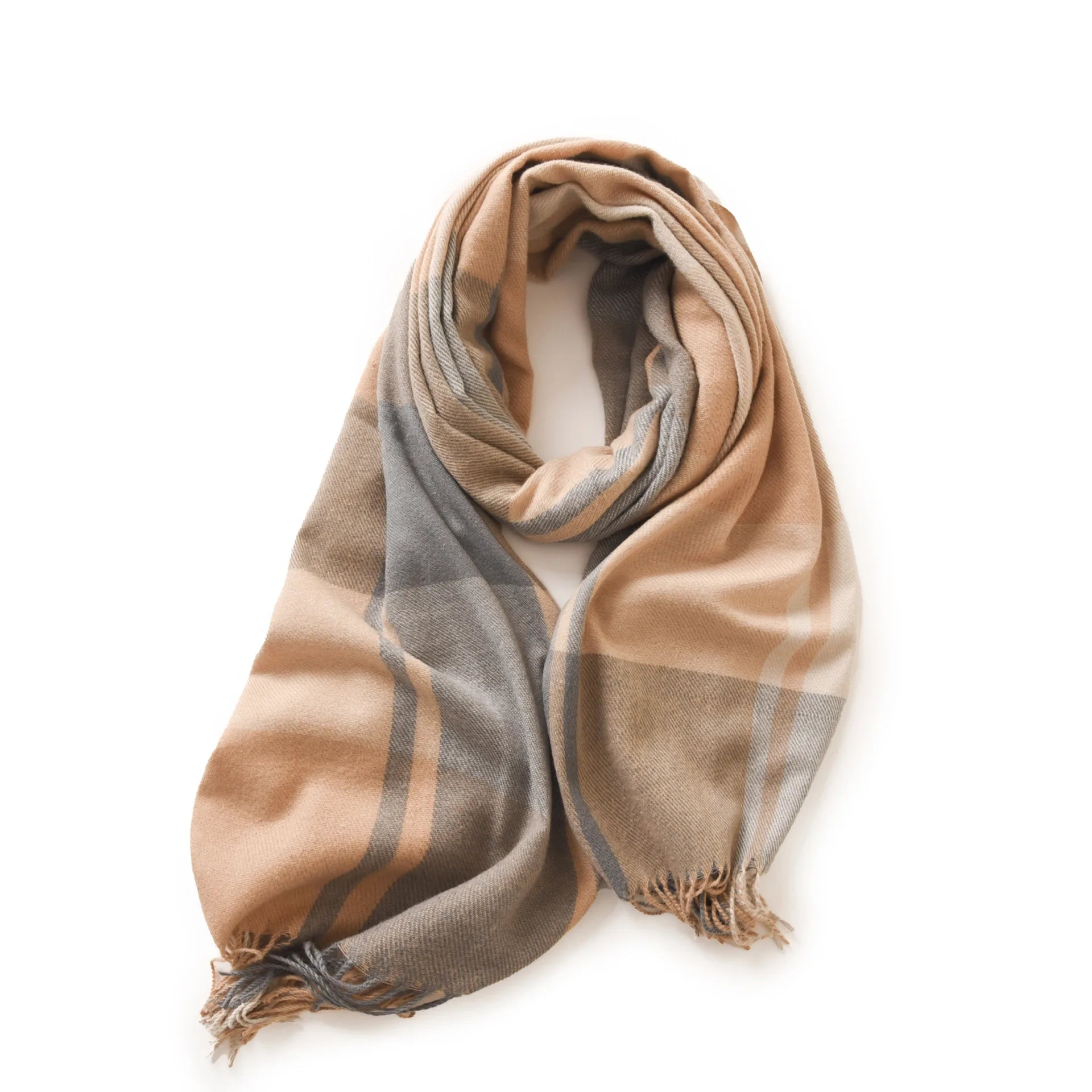 Men's Soft Winter Scarf | Warm Tassel Wrap & Shawl