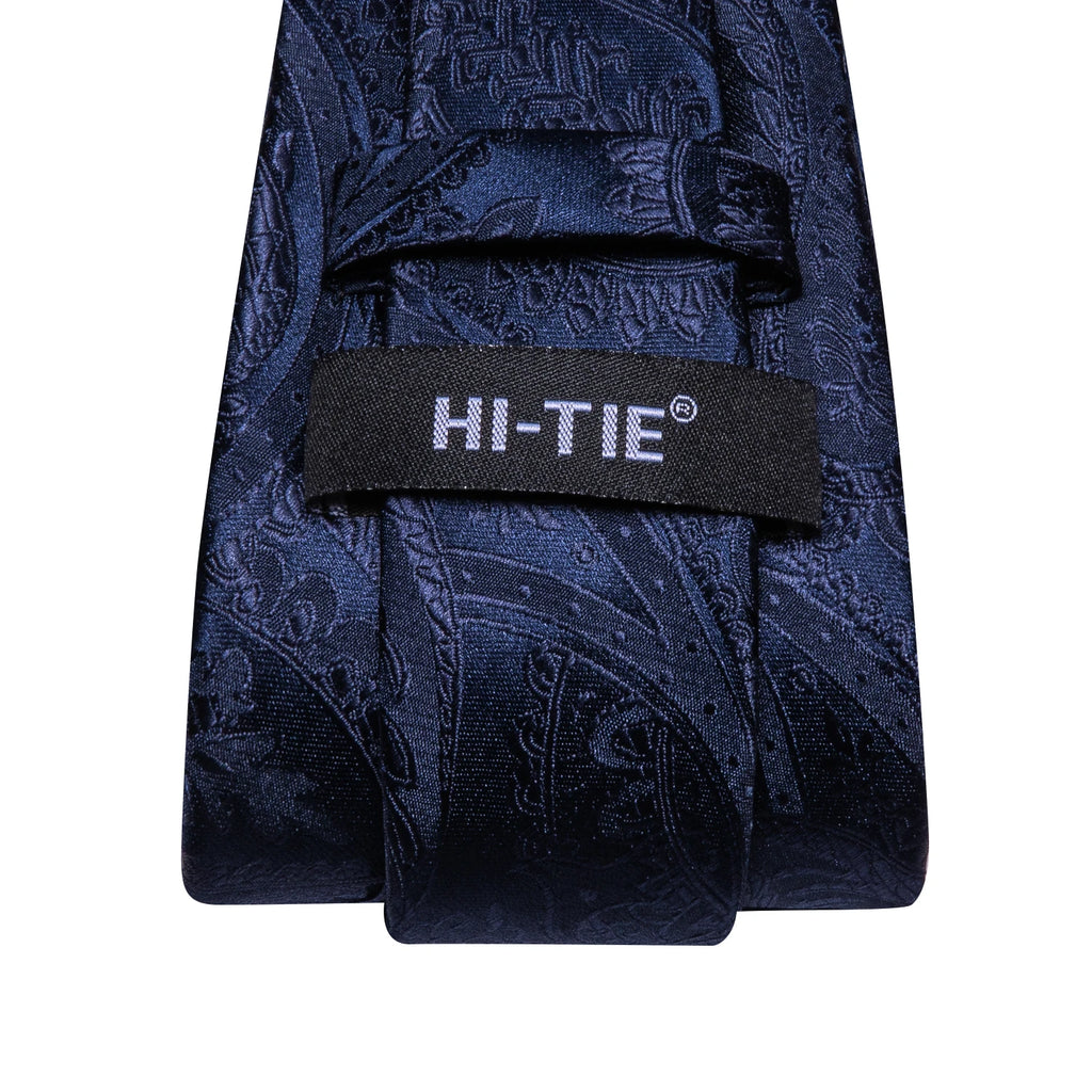 Hi-Tie Men's Silk Paisley Necktie – Italian Design | 8.5cm