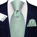 Hi-Tie Men's Necktie, Pocket Square & Cufflinks Set — Formal & Wedding