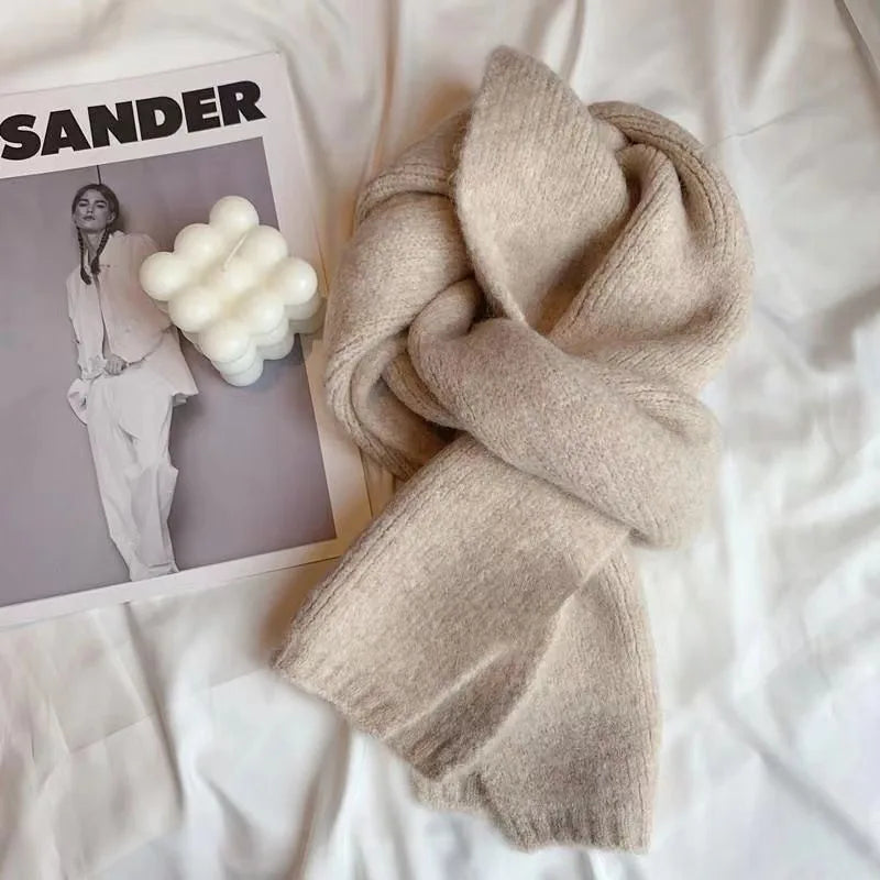 Sheep Wool Knit Scarf