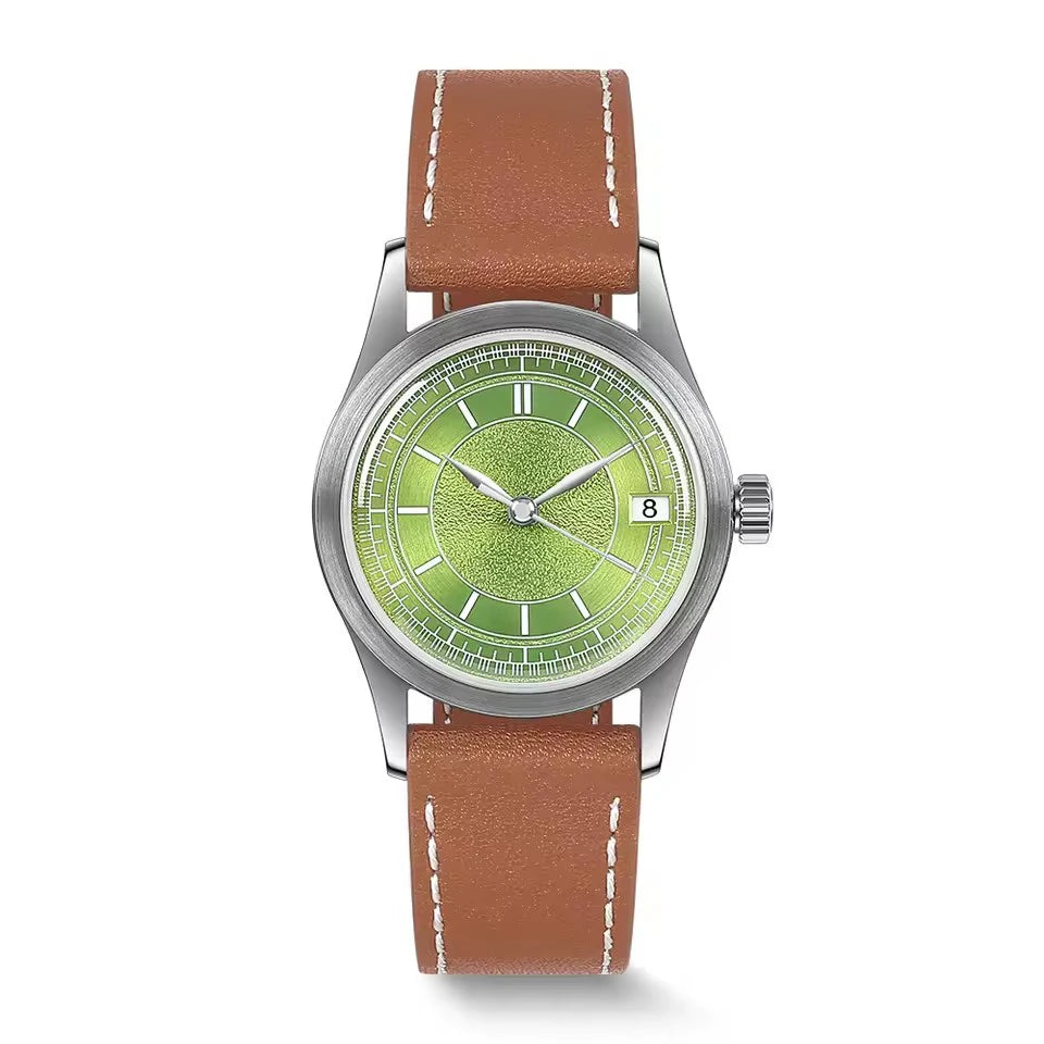 BODERRY Men Automatic Watch 38MM Pilot Mechanical Wristwatch 10Bar Waterproof Sapphire Mirror BGW-9 Luminous Hangzhou7208