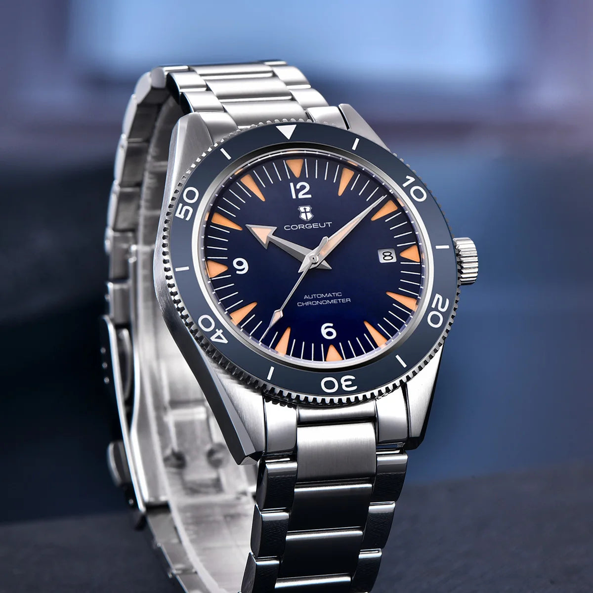 CORGEUT 2013 Automatic Dive Watch – Ceramic Bezel, Sapphire Crystal, NH35 or Miyota, 100m Water Resistant