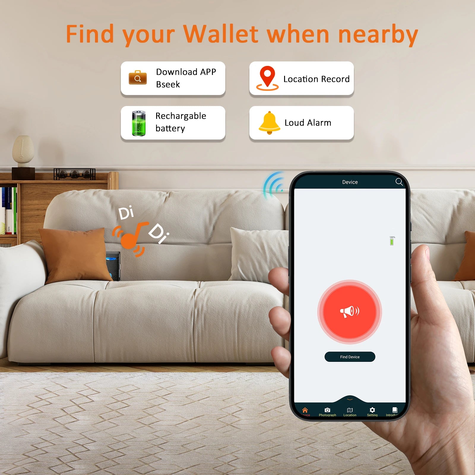 Smart Tracker Genuine Leather Men's Wallet